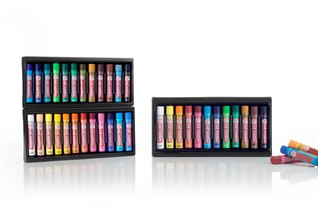 Pasteles al óleo, soluble al agua - Pastels et fusains : l'art de la couleur et du contraste - 10doigts.fr