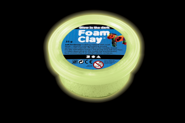 Glow-in-the-Dark Modeling Clay - 1 - Air-Dry Modeling Clay - 10doigts.com - Pâtes à modeler autodurcissantes - 10doigts.fr