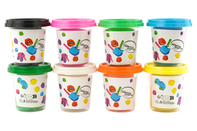 Modeling Clay 145 g - 8 Colors - 3 - Classic Modeling Clay - 10doigts.com - Pâtes à modeler classiques - 10doigts.fr