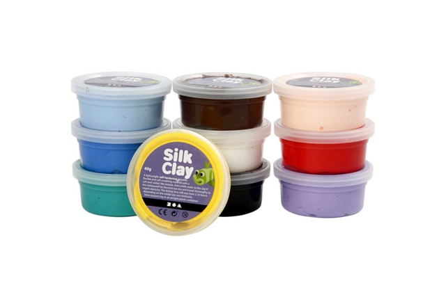 Silk Clay Modeling Dough - 10 Colors - 1 - Air-Dry Modeling Clay - 10doigts.com - Pâtes à modeler autodurcissantes - 10doigts.fr