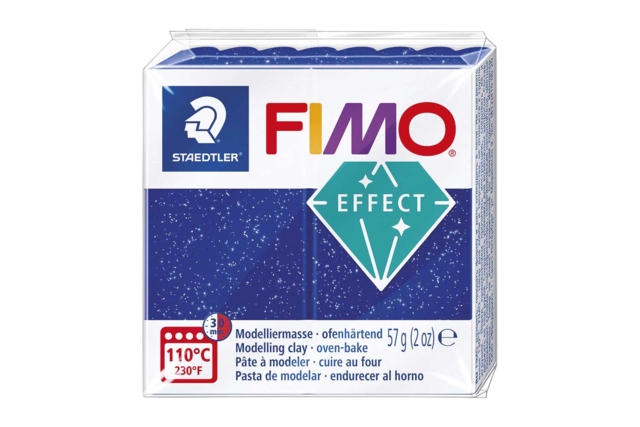 FIMO Effect Glitter - Blue (352) - 1 - Fimo Effect Clay - 10doigts.com - Pâtes Fimo Effect : donnez une dimension magique à vos modelages - 10doigts.fr