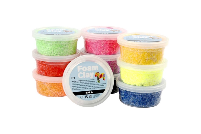 Foam Clay with Microbeads - 1 - Air-Dry Modeling Clay - 10doigts.com - Pâtes à modeler autodurcissantes - 10doigts.fr