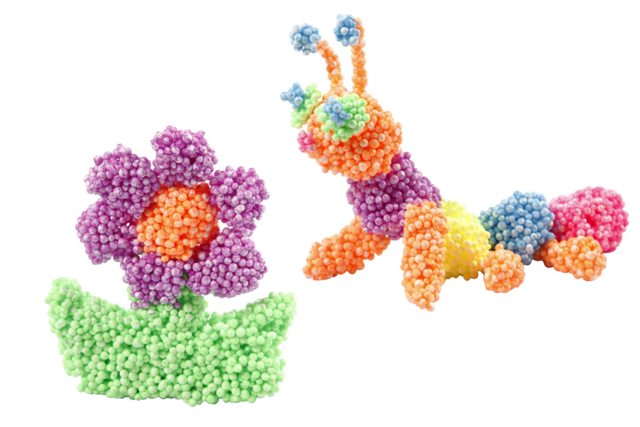 Maxi Bead Modeling Clay - 6 Neon Colors - 2 - Classic Modeling Clay - 10doigts.com - Pâtes à modeler classiques - 10doigts.fr