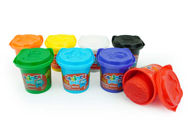 Carioca BABY Modeling Clay - 8 Colors - 1 - Modeling for Toddlers - 10doigts.com - Modelage 1er âge - 10doigts.fr