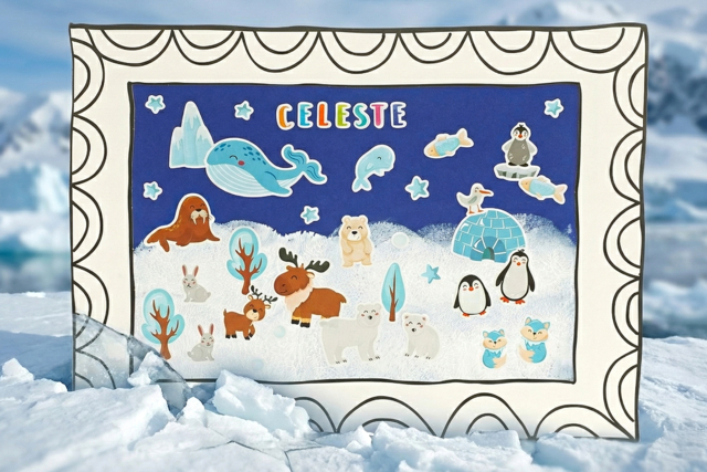Black and White Cardboard Frames - 10 Assorted Designs - 9 - Cardboard Frames - 10doigts.com - Cadres en carton - 10doigts.fr