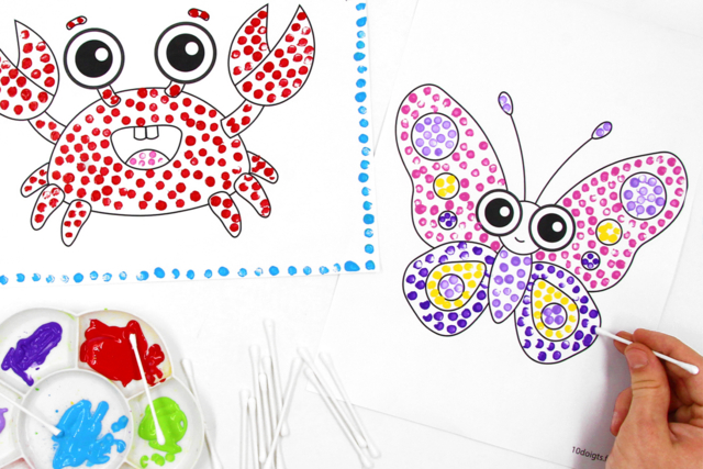 Bamboo Cotton Swabs - 200 Pieces - 4 - Foam Stamps, Sponges - 10doigts.com - Accessoires de peintures - 10doigts.fr