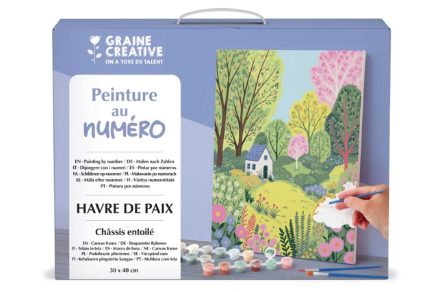 Pintura por números - Refugio de paz 30 x 40 cm - Peinture aux numéros : découvrez l'art du tableau numéroté pour tous - 10doigts.fr