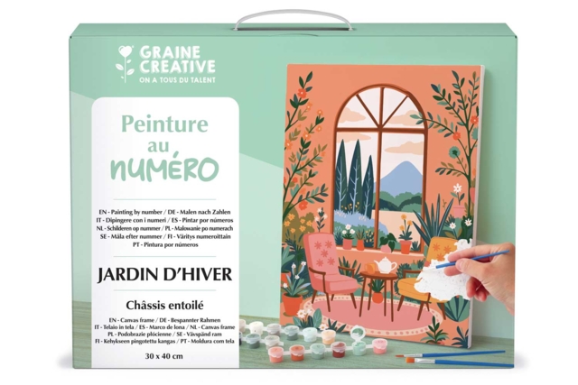 Pintura por números - Jardín de invierno 30 x 40 cm - Peinture aux numéros : découvrez l'art du tableau numéroté pour tous - 10doigts.fr