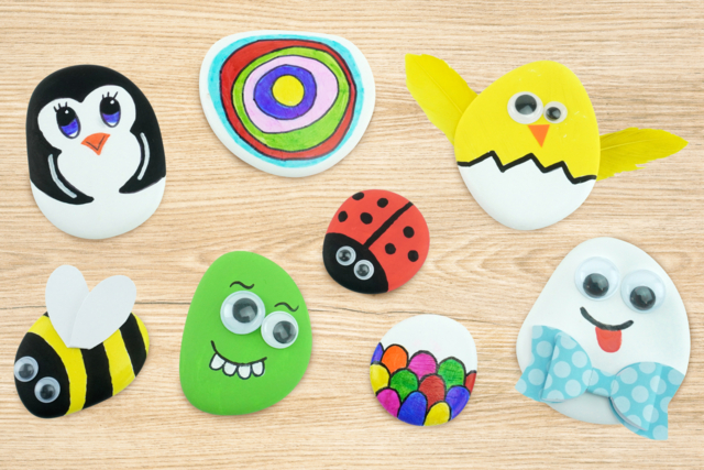 Flat Recycled Plastic Pebbles - 50 Pieces - 7 - Pebbles and Shells - 10doigts.com - Galets et coquillages - 10doigts.fr