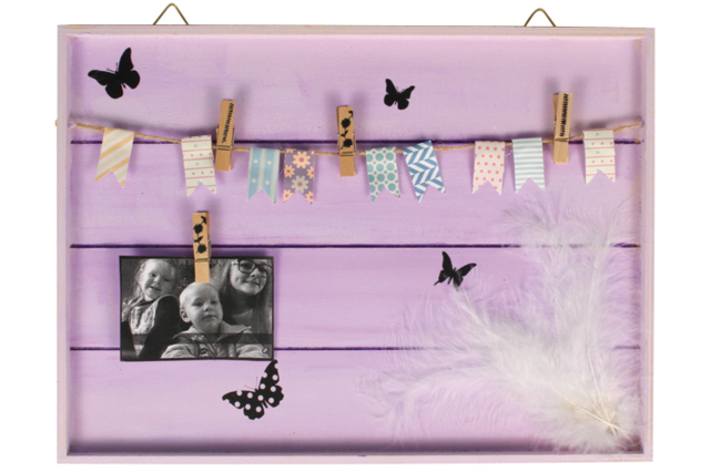 Wooden photo display frame to hang - Cadres photo en bois à décorer - 10doigts.fr