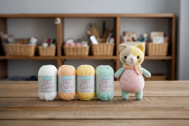 Mini ovillos Caline - 6 colores pastel - Fils à tricoter et laines : donnez vie à vos envies créatives - 10doigts.fr
