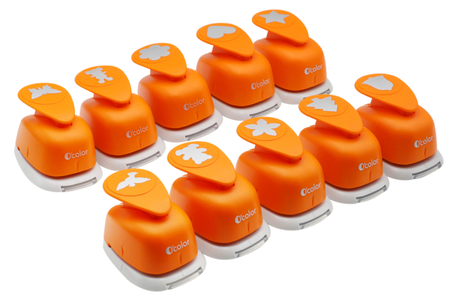 Punch Set - 10 Pieces - 1 - Fancy Punches - 10doigts.com - Perforatrices fantaisies - 10doigts.fr