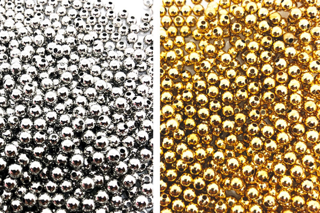 Gold or Silver Spacer Beads - 1500 Beads - 1 - Spacer Beads - 10doigts.com - Perles Intercalaires - 10doigts.fr