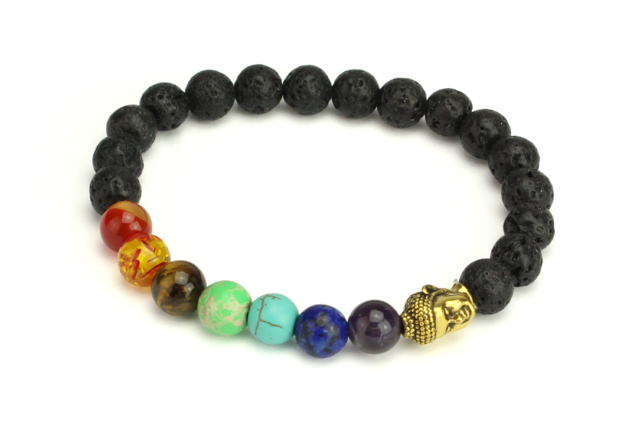 Round Lava Beads - 30 pcs - 3 - Natural Beads - 10doigts.com - Perles Naturelles - 10doigts.fr