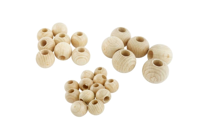 abalorios madera macramé - Perles en bois - 10doigts.fr