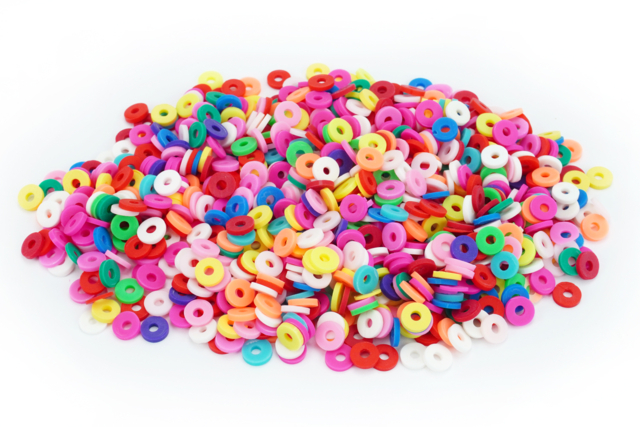 Multicolored Heishi Beads - 900 beads - 1 - Heishi Beads and Shells - 10doigts.com - Perles Heishi et coquillages - 10doigts.fr
