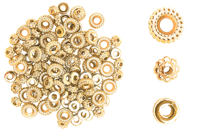 Spacer Beads - 105 Golden Beads - 1 - Spacer Beads - 10doigts.com - Perles Intercalaires - 10doigts.fr