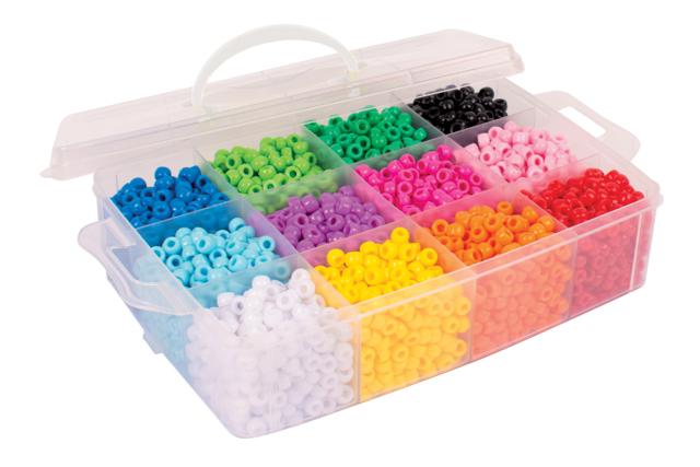 perlas de plástico de gran agujero PONY - Perles Plastique - 10doigts.fr