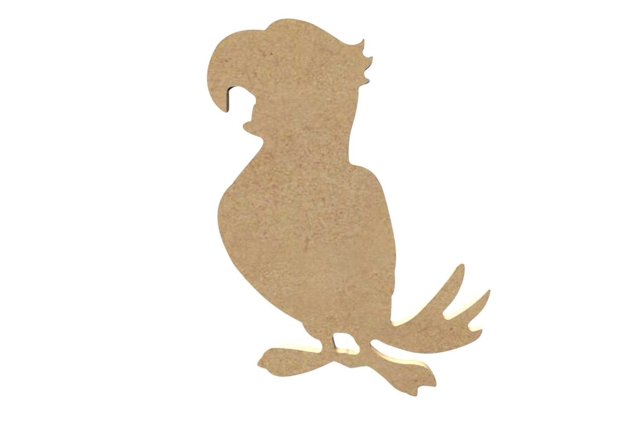 Wooden Parrot to Decorate - 1 - Wooden Animals - 10doigts.com - Animaux en bois à décorer - 10doigts.fr