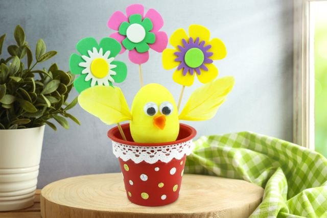 Plastic Pots - 6 Pieces - 4 - Opaque Plastic - 10doigts.com - Plastique Opaque - 10doigts.fr