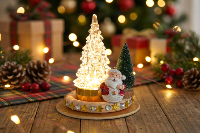 Snowy Decorative Christmas Trees - 5 Pieces - 4 - Nature Christmas Decor - 10doigts.com - Déco Noël nature : éléments naturels à coller - 10doigts.fr