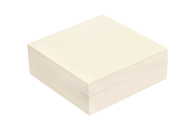 Square Wooden Box - 10 cm - 5 - Wooden Boxes - 10doigts.com - Boîtes en bois à décorer - 10doigts.fr