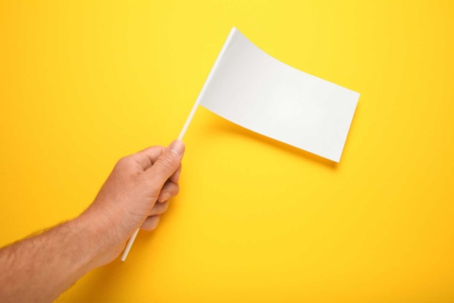 White Flags to Decorate - 5 pieces - 1 - Balloons, garlands, streamers - 10doigts.com - Ballons, guirlandes, serpentins - 10doigts.fr