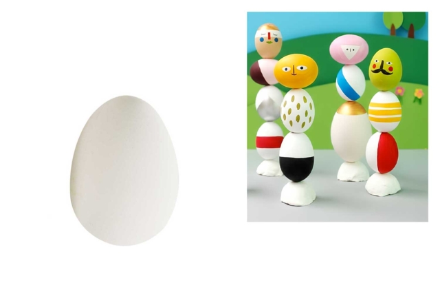 Plastic Eggs 4 cm - 12 Pieces - 1 - Creative Easter Eggs - 10doigts.com - Oeufs de Pâques créatif - 10doigts.fr
