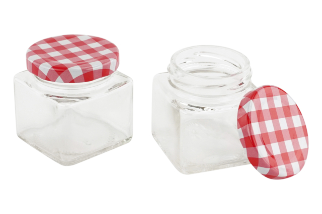 Glass Jam Jars - 4 Pieces - 3 - Glass Supports - 10doigts.com - Supports en Verre - 10doigts.fr