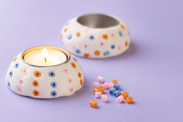 Tealight Holders - 12 Pieces - 4 - Candle Holders and Lanterns - 10doigts.com - Bougeoirs et photophores à décorer - 10doigts.fr