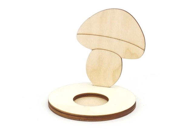 Mushroom Candle Holders to Assemble - 4 Pieces - 4 - Candle Holders and Lanterns - 10doigts.com - Bougeoirs et photophores à décorer - 10doigts.fr