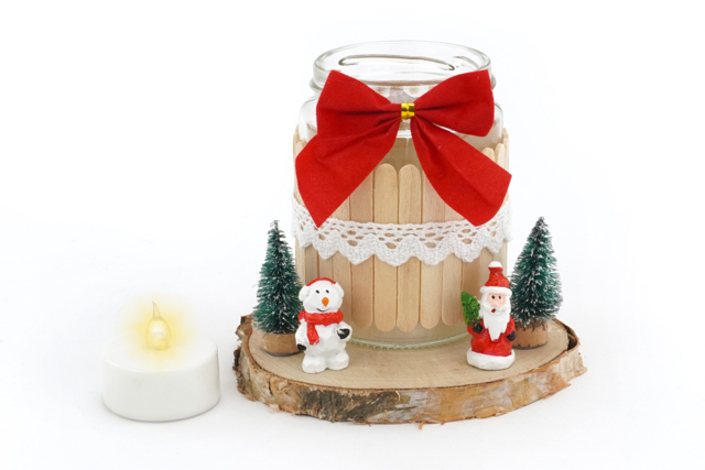 Snowy Decorative Christmas Trees - 5 Pieces - 5 - Nature Christmas Decor - 10doigts.com - Déco Noël nature : éléments naturels à coller - 10doigts.fr