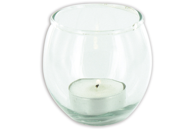 Glass ball candle holders - 12 pieces - Supports en Verre - 10doigts.fr