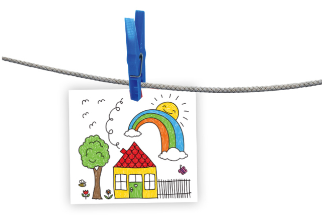 Plastic Clothespins - 6 Pieces - 1 - Adhesive Accessories - 10doigts.com - Accessoires de collage et outils pour vernis-collage - 10doigts.fr