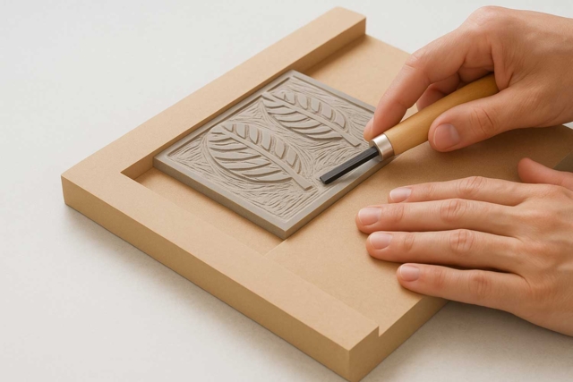 Tabla de seguridad para linograbado - Matériel de linogravure : s'initier à l'impression d'estampes maison - 10doigts.fr