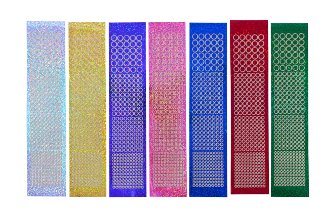 Round Rhinestone Stickers - 7 Sheets - 3 - Christmas Stickers - 10doigts.com - Strass autocollants - 10doigts.fr