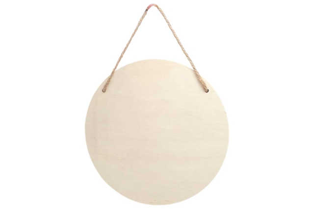 Round Wooden Door Hanger - 3 - Door Sign - 10doigts.com - Plaque de porte en bois à décorer - 10doigts.fr