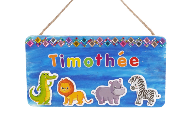 Wooden Door Sign - 4 - Door Sign - 10doigts.com - Plaque de porte en bois à décorer - 10doigts.fr