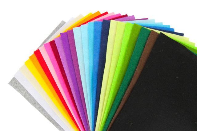 placas de fieltro de colores - Feuilles de feutrine - 10doigts.fr