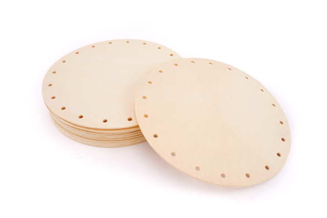 Perforated Round Discs - 12 Pieces - 1 - Wickerwork - 10doigts.com - Vannerie - 10doigts.fr