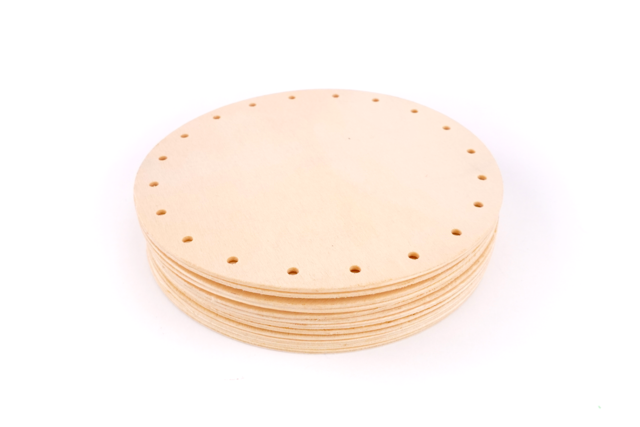 Perforated Round Discs - 12 Pieces - 3 - Wickerwork - 10doigts.com - Vannerie - 10doigts.fr