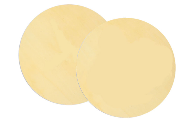 Round Flat Support in Wood or MDF - Custom Size - 4 - Wooden Shapes - 10doigts.com - Formes en bois à décorer - 10doigts.fr