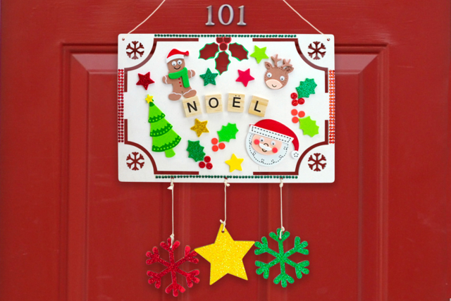 plaue noël - Décorations de Noël en bois - 10doigts.fr