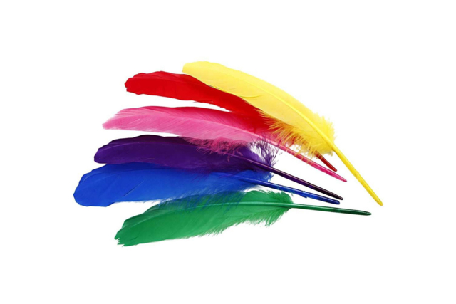 Large Indian Feathers - 36 Pieces - 6 - Decorative Feathers - 10doigts.com - Plumes décoratives - 10doigts.fr