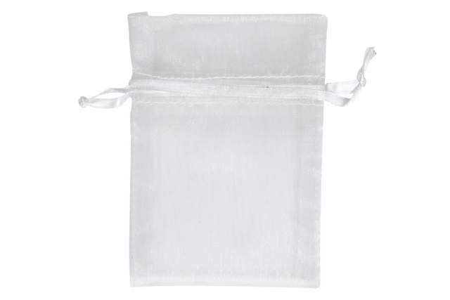 White Organza Bags - 10 Pieces - 3 - Cotton, Linen - Textiles - 10doigts.com - Coton, lin - Textiles - 10doigts.fr