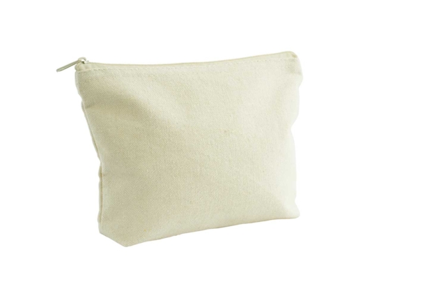 Cotton Pouch, Zip Closure - 19 x 13.5 cm - 1 - Cotton, Linen - Textiles - 10doigts.com - Coton, lin - Textiles - 10doigts.fr