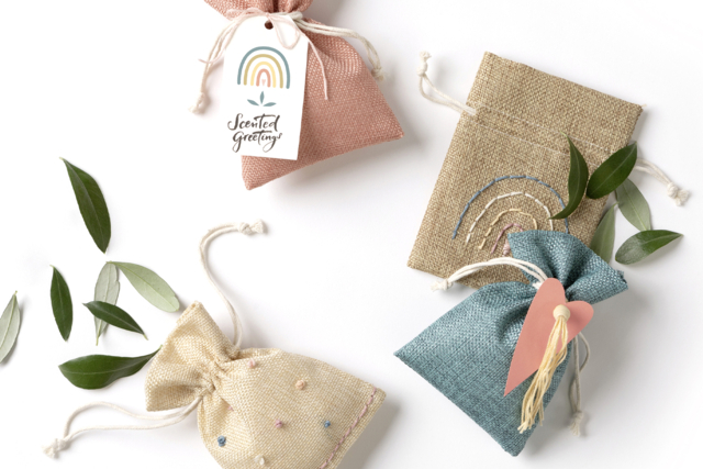 Jute Effect Bags - 10 Pieces - 3 - Jute Fabric - Textiles - 10doigts.com - Toile de jute - Textiles - 10doigts.fr