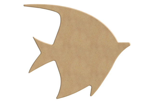 Wooden Exotic Fish to Decorate - 1 - Wooden Animals - 10doigts.com - Animaux en bois à décorer - 10doigts.fr