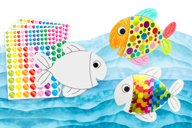 peces gomets - Kits créatifs Pâques - 10doigts.fr