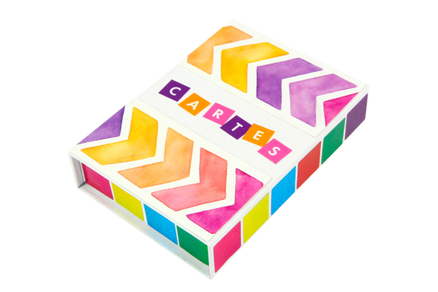 portatarjetas colorido  - Papiers à motifs - 10doigts.fr